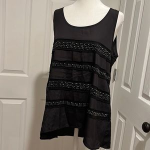 Rock & Republic: Fun, studded tank top. Medium.